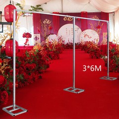 3x6m Wedding Decoration Stand 20mm Square Tube Backdrop Frame With 1m Sections