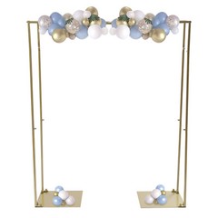 1×1.2M Golden Metal Wedding Arch Backdrop Stand kIT for Wedding Party Decoration