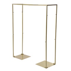 1×1.2M Golden Metal Wedding Arch Backdrop Stand kIT for Wedding Party Decoration