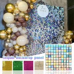 Square Shimmer Sequin Backdrop Wall Panels Great Events Birthday Party Decor DIY