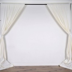 10 ft x 10 Cream Ivory Polyester Photography Backdrop 10 x 10 ft,