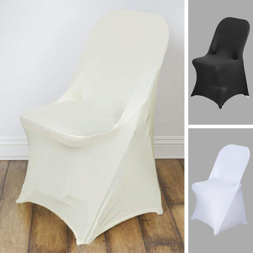 10 pcs Stretch SPANDEX CHAIR COVERS Folding Wedding Party Slipcover Decorations