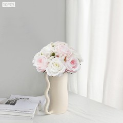 10 Pcs Artificial Flower Balls Silk Plastic Wedding Centerpieces