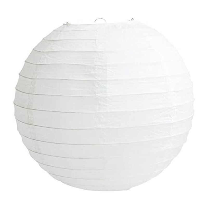 10/12in Ball Round Paper Lantern Hanging Lamp Shade Decoration for Wedding Party