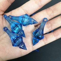 30Pcs 18*46mm Hanging Pendant Diamond Drop Chandelier Acrylic Crystal Bead Home