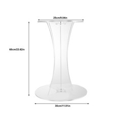 60cm Acrylic Vase Stand Clear Flower Rack For Party Wedding Venue Decor Roadlead