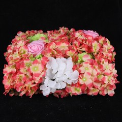 Rose &Hydrangea Flower Wall Panel For Filming Wedding Party Backdrop Flower Wall
