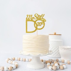 Gold We Still Do 20th Cake Topper – 20th Vow Renewal – 20th Wedding Anniversa…