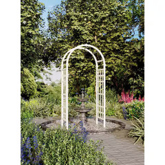 39″L X 23″W X 81″H Athens Vinyl Arbor, White, VA68111