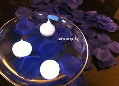 24 LED Floating Candle + 1000 Silk Rose Petals Wedding Decoration Flower Floral