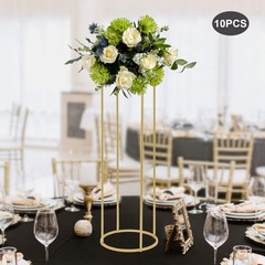 for Tables Tall 3.28ft Metal Flower Stand Decor Set for Weddings Party Gold