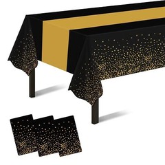 Childom 3 Pack Graduation Tablecloth,Graduation Party Decorations 2025,Black …