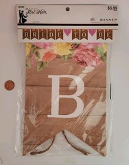 Studio His And Hers Bride To Be Wood Look Sign with Multi Color Flowers