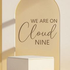 HOTIYOK Oh Baby Sign for Backdrop We are on Cloud Nine Baby Shower Stickers L…