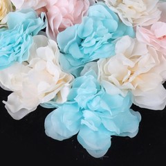 12PCS Artificial Flower Wall Panel White Hydrangea Rose Wedding Backdrop Decor
