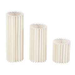 3PCS Cylinder Pedestal Stands Sturdy Multi-Use Display Columns for Wedding,
