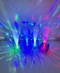 Amylove Mini Fiber Optic Lamp LED Light Color Changing Table Centerpiece