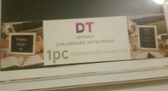 2 David Tutera Chalkboard Frame White Wash 7.5 x 9.5 inches chalkboard surface.