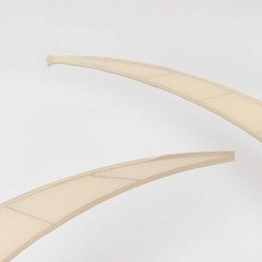 2 BEIGE Fitted Spandex Half Crescent Moon Arch BACKDROP STAND Events Wedding