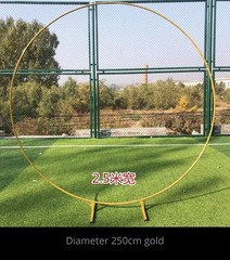 2.5m Gold Metal Tube Wedding/Celebration Circle Arch