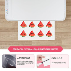 Edible Paper 25Pcs, A4 Size 11.7″ X 8.3″ Icing Sheets for Cakes Printable, Frost