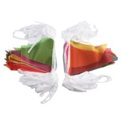 Colorful Double Sided Triangle Flags Bunting for Festival Indoor Outdoor Decor