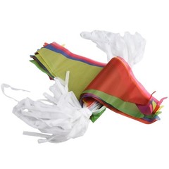 Colorful Double Sided Triangle Flags Bunting for Festival Indoor Outdoor Decor