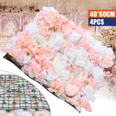 Romantic Silk Flower Wall for Wedding and Event Decor, Perfect for Photo