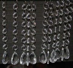 60pcs 17.5cm Teardrop Acrylic Crystal Beads Curtain Chandelier Garland Pendants