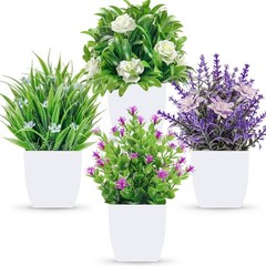 Lightweight Faux Eucalyptus – 4 Plants for Stunning Table Centerpieces