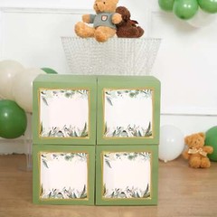 GREEN 12″ Balloon Boxes Centerpiece Decorations