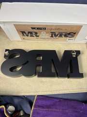 Mr and Mrs Signs – MDF Table Decorations Freestanding Letters – Wall Hangers