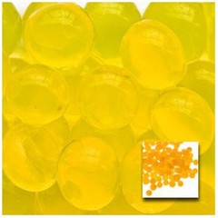 Yellow Vase Filler Beads 4oz Bag Makes 3 Gallons – Water Storing Gel