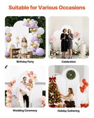 VEVOR Arch Backdrop Stand Metal Arch Backdrop Stand 6/5/4 ft 3 PCS with Cover