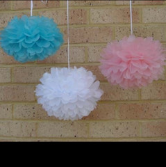 36x30cm tissue paper pom poms wedding birthday party baby shower home decoration