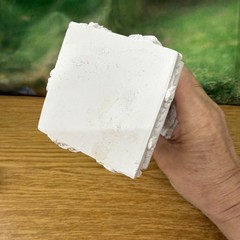 Floral Embossed White Resin Pedestal Stand For Wedding Candles or Decor