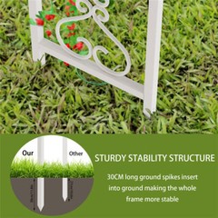 Outdoor Garden Patio Gazebo White Wedding Party Canopy Shelter Stand with Cover