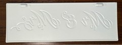 Mr & Mrs Metal Home Wedding Wall Hanging Sign 16x 5.5