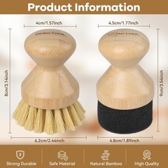 DEBETOOL Cutting Board Oil Wax Applicator and Scrub Medium, Yellow+black