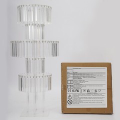 5-Tier Crystal Flower Stand for Weddings and Special Events