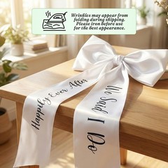 37 Pcs Wedding Car Decorations – Just Married Jumbo Bows, Vines, Balloons & Sign