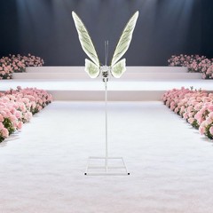 Wedding Electric Butterfly Floor Lamp, Led Floor Standing Lamp White For Wedding