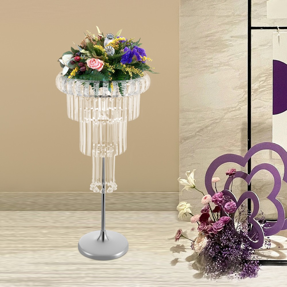 Flower Stand, Wedding Flower Stand with LED, 4 Tier Flower Stand