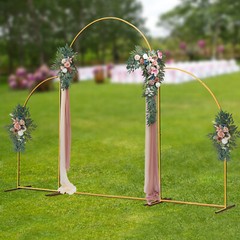 Metal Arch Backdrop Stand Gold Wedding Arch Stand Set of 3 for Party Decor