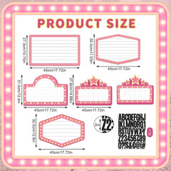 6 Pack Wedding Bottle Service Sign with Letters Sticker Entrance Props Bridal Pa