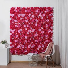 Hot Pink 3D Flower Floral Wall Panel Decor- Floral Wedding Backdrop
