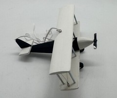 Hanging Airplane, White Black, Nursery Decor, Decorative Wooden Airplane