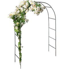 Heavy Duty Metal Garden Arch Rose Archway Pergola Arbour Climbing Plants Trellis