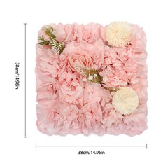12pcs Artificial Flower Wall Background Silk Rose Mat For Wedding Backdrop Wall