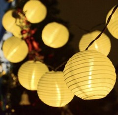 (10)pcs 6” White Paper Lanterns round hanging Chinese/Japanese